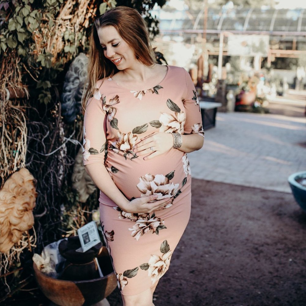 Pink Blush Maternity Dress